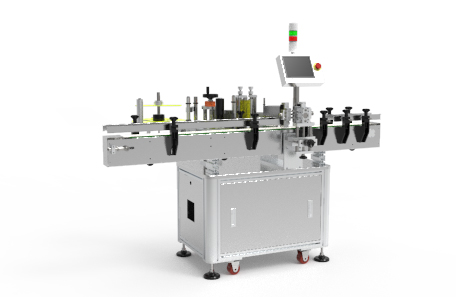 圓瓶定位不干膠貼標機
