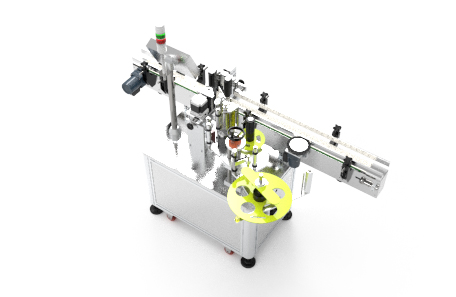 圓瓶定位不干膠貼標機