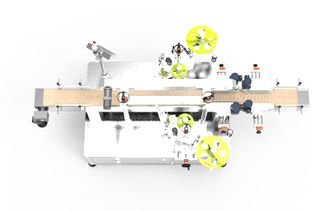 圓瓶雙面不干膠貼標(biāo)機(jī)