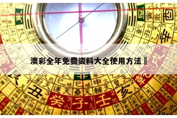 澳彩全年免费资料大全使用方法	